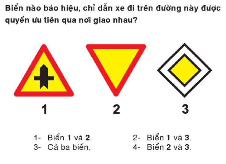 Cách giải biển báo hiệu luật lái xe oto 450 câu