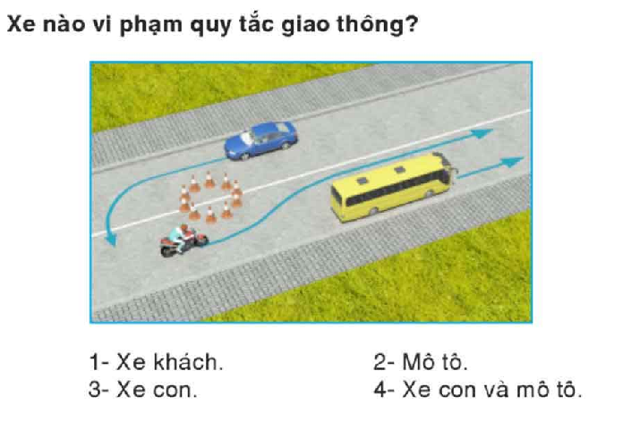 Cách giải bài thi sa hình luật lái xe ô tô