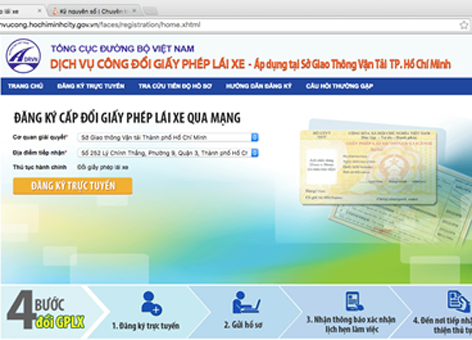 Hướng dẫn chi tiết cách đổi giấy phép lái xe qua mạng