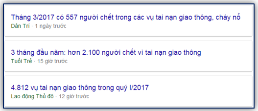 Tình trạng tai nạn giao thông tại Việt Nam đầu năm 2017