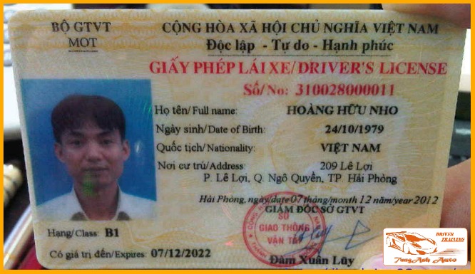 THỜI HẠN BẰNG LÁI XE