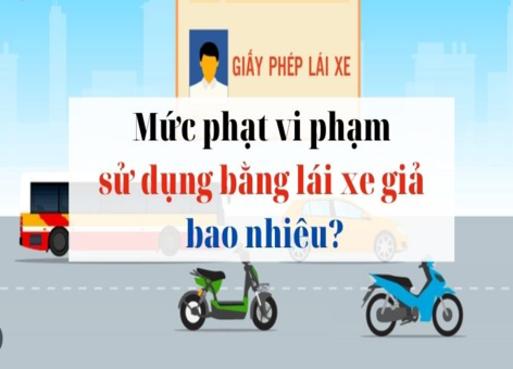 Mức phạt khi sử dụng bằng lái giả?