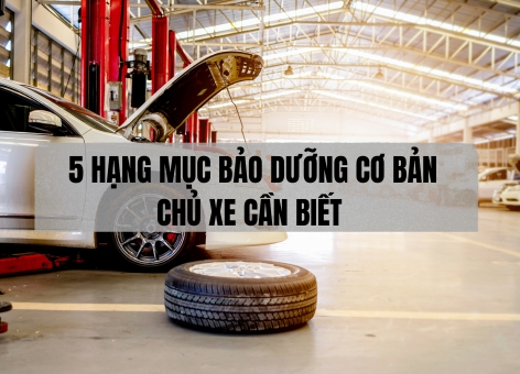 5 Hạng Mục Bảo Dưỡng Cơ Bản Chủ Xe Cần Biết