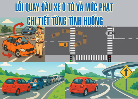 Lỗi Quay Đầu Xe Ô Tô Và Mức Phạt Chi Tiết Từng Tình Huống