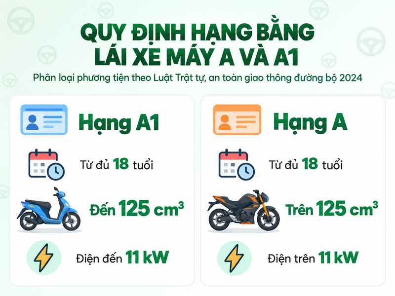 17 tuổi có được thi bằng lái xe máy không
