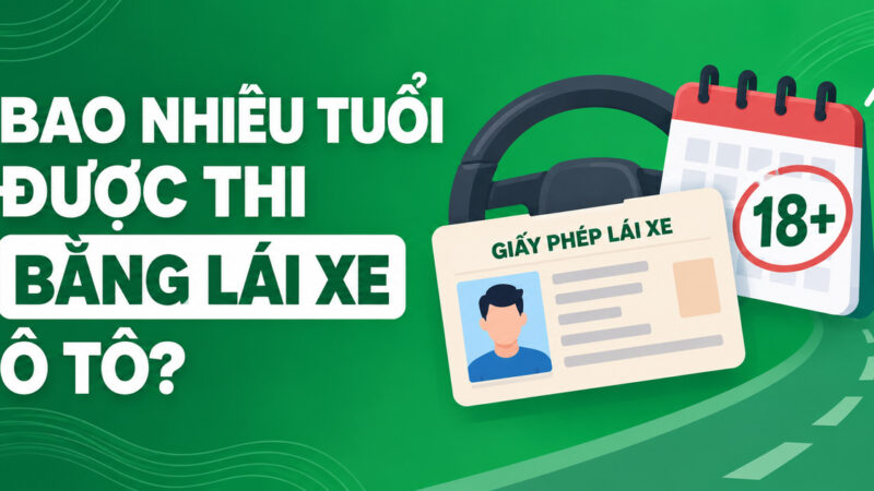 Bao nhiêu tuổi được thi bằng lái xe ô tô? Quy định mới nhất