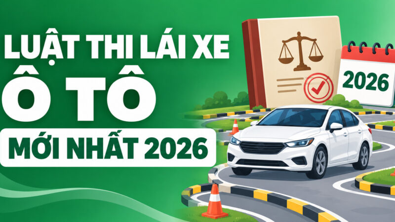 Luật thi bằng lái xe ô tô mới nhất 2026: Chi tiết từ A-Z