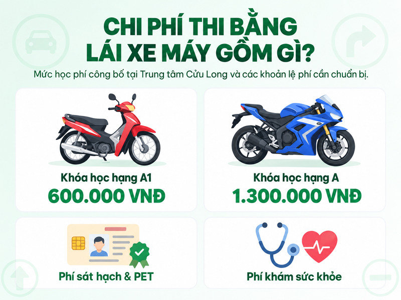 nộp hồ sơ thi bằng lái xe máy online