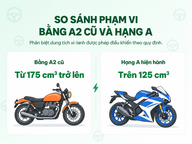 thi bằng lái xe a2