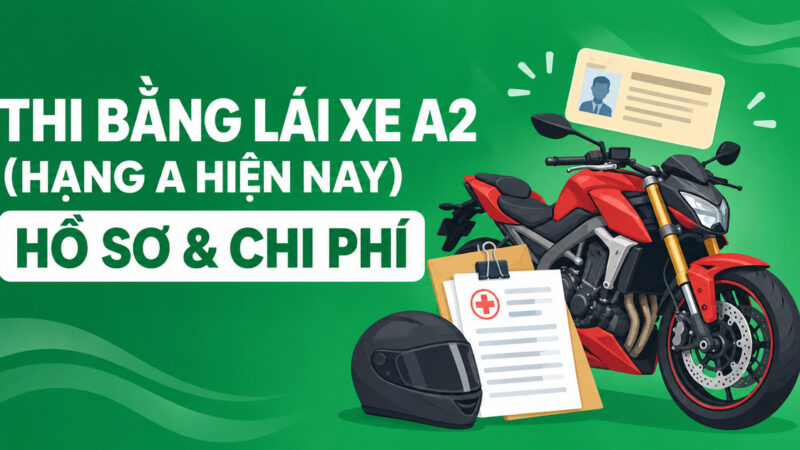 Thi bằng lái xe A2 hay hạng A? Hồ sơ và quy trình thi