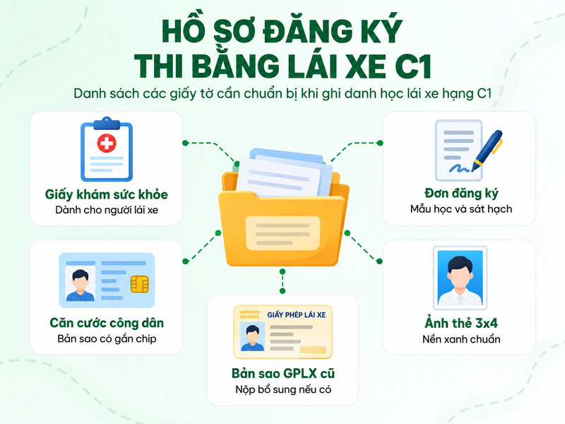 thi bằng lái xe c1