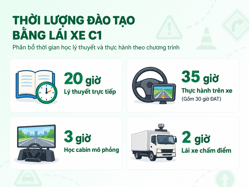 thi bằng lái xe c1