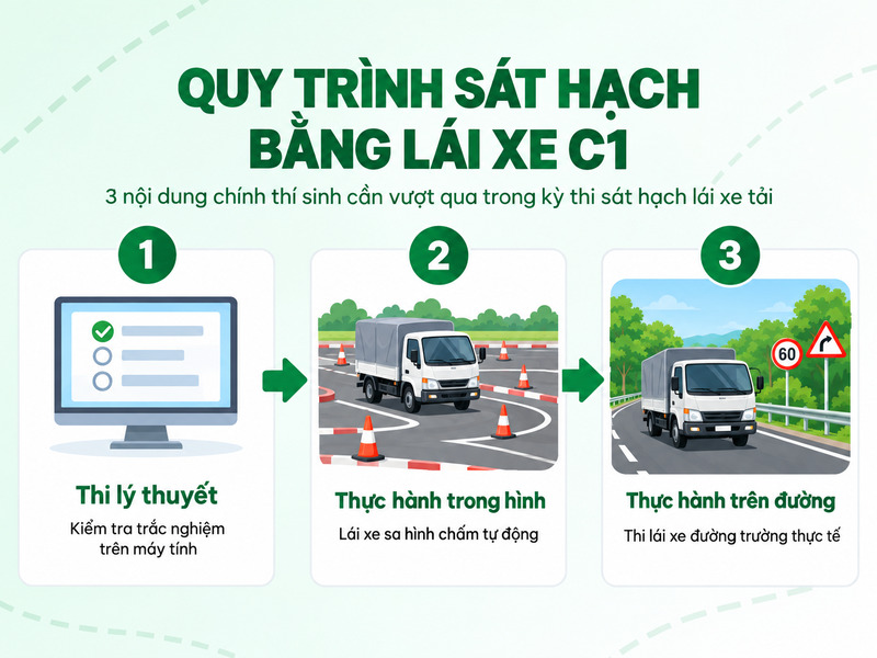 thi bằng lái xe c1