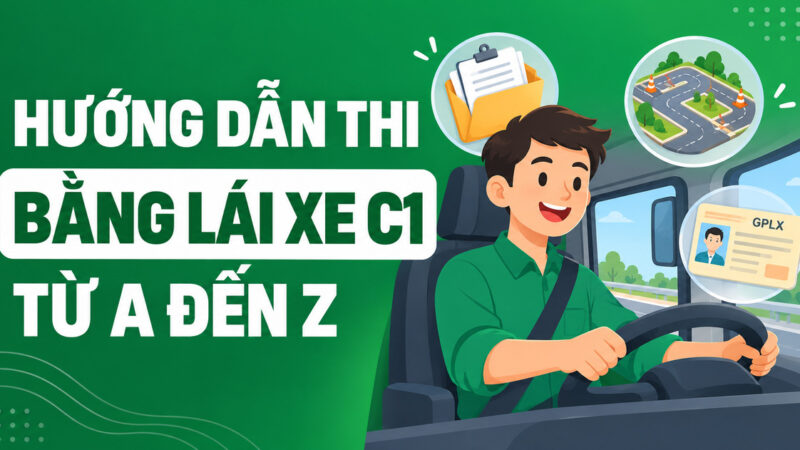 Thi bằng lái xe C1 cần điều kiện gì và bao nhiêu tiền?