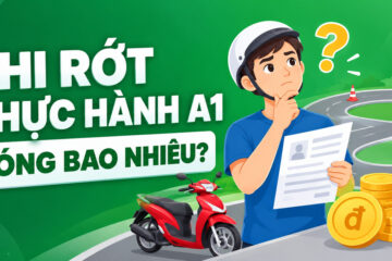 Thi rớt thực hành lái xe A1 đóng bao nhiêu tiền thi lại?