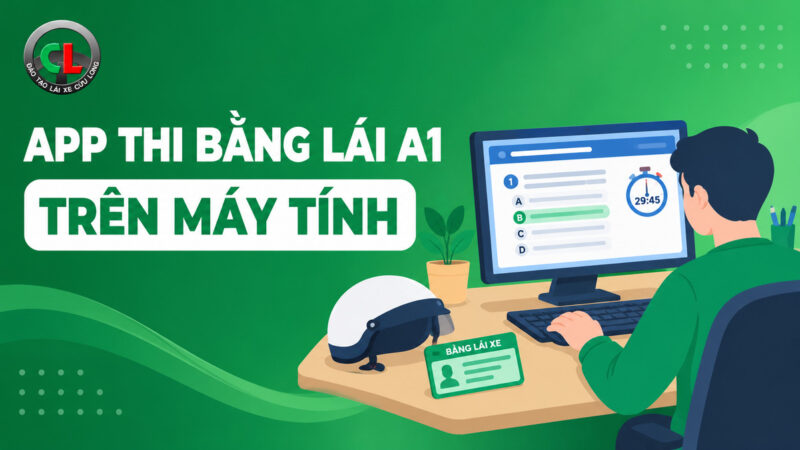 Hướng dẫn tải app thi bằng lái xe A1 trên máy tính