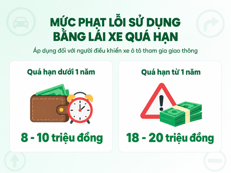 giấy phép lái xe hết hạn bao lâu thì phải thi lại