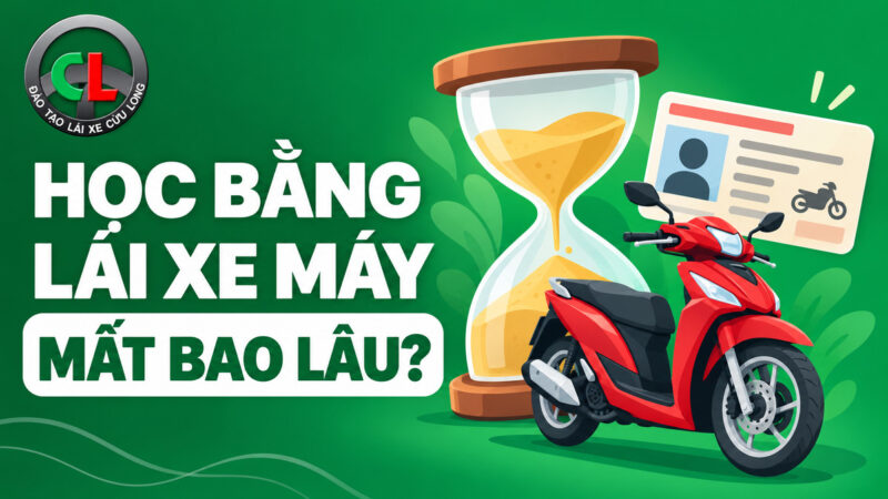 Học bằng lái xe máy mất bao lâu? Lịch học và thi thực tế