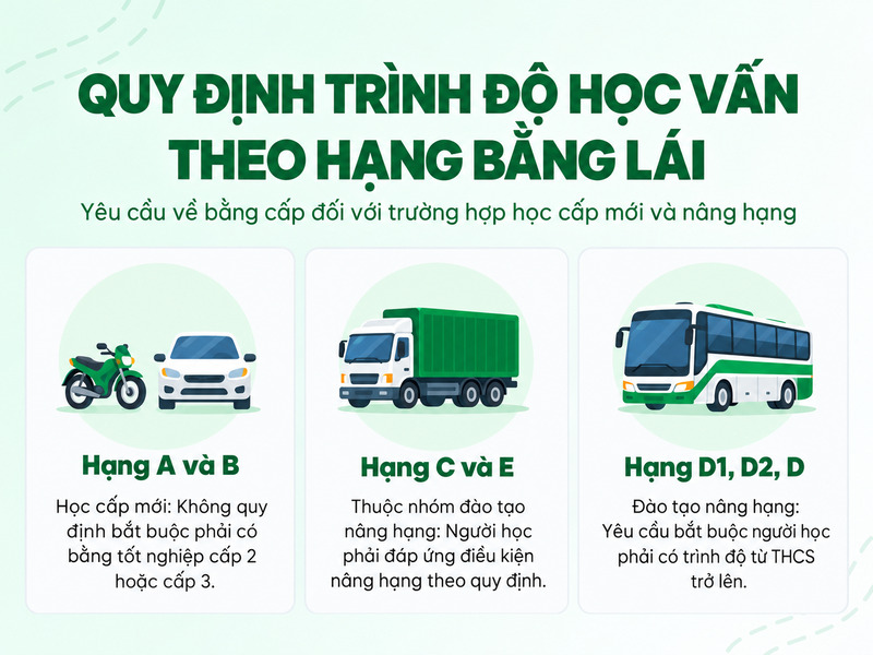 không biết chữ có thi bằng lái xe được không