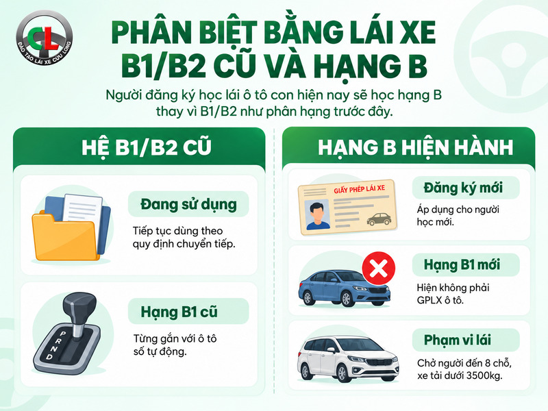 quy trình thi bằng lái xe b1
