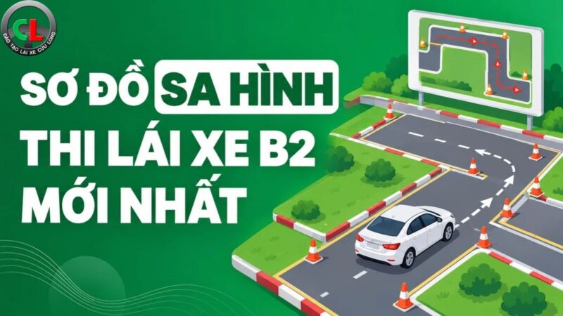 Sơ đồ sa hình thi lái xe B2 mới nhất gồm bài thi nào?