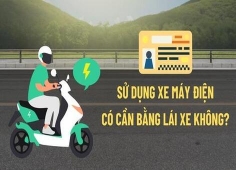 Chạy xe máy điện có cần bằng lái không?